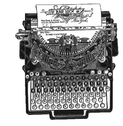 Old Typewriter Top View icons