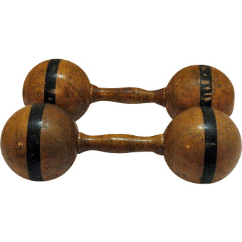 Old Wooden Dumbbells icons