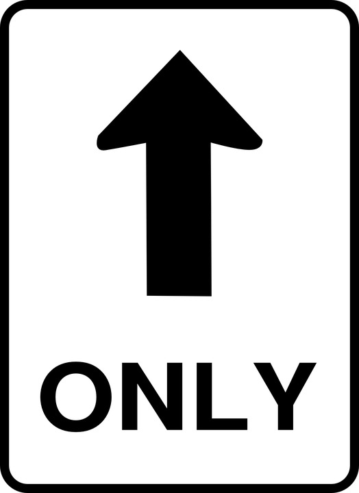One Way Street Road Sign icons