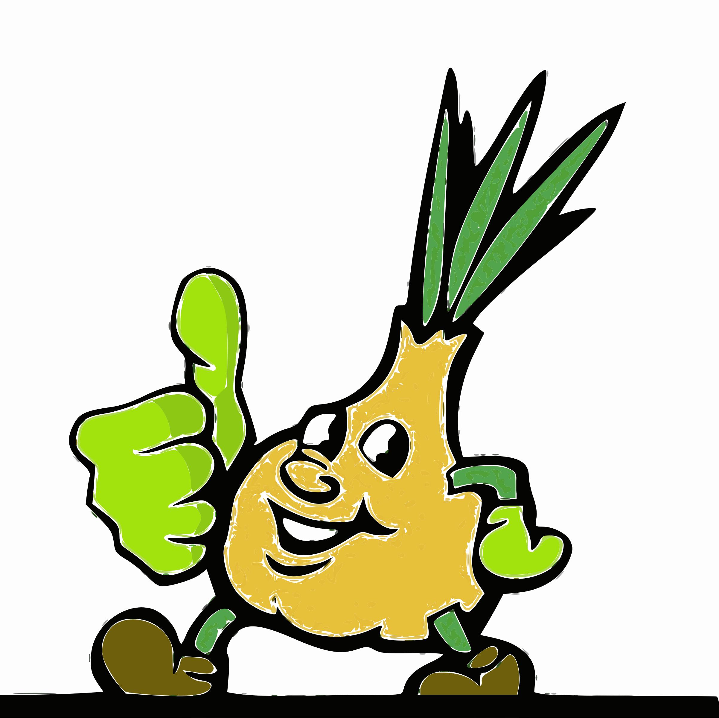 Onion with thumb up png
