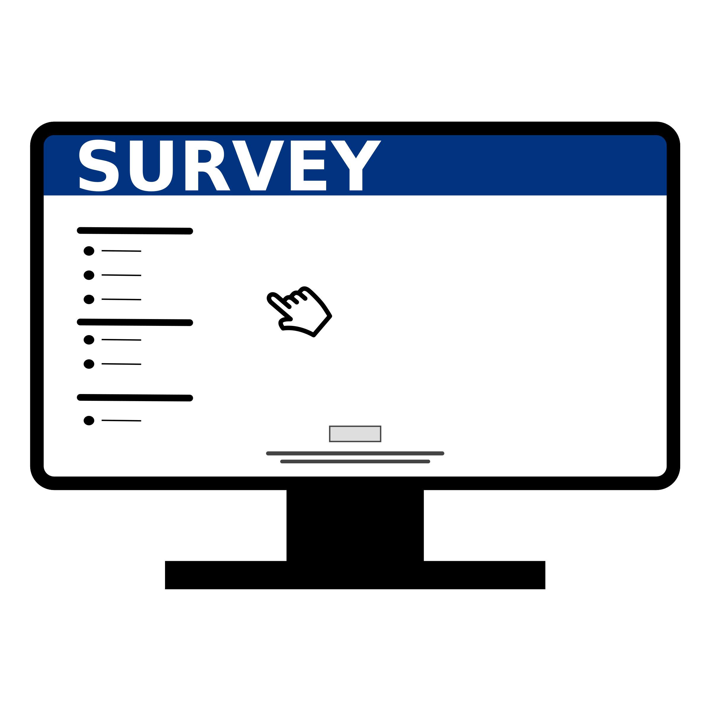 Online Computer Survey PNG icons
