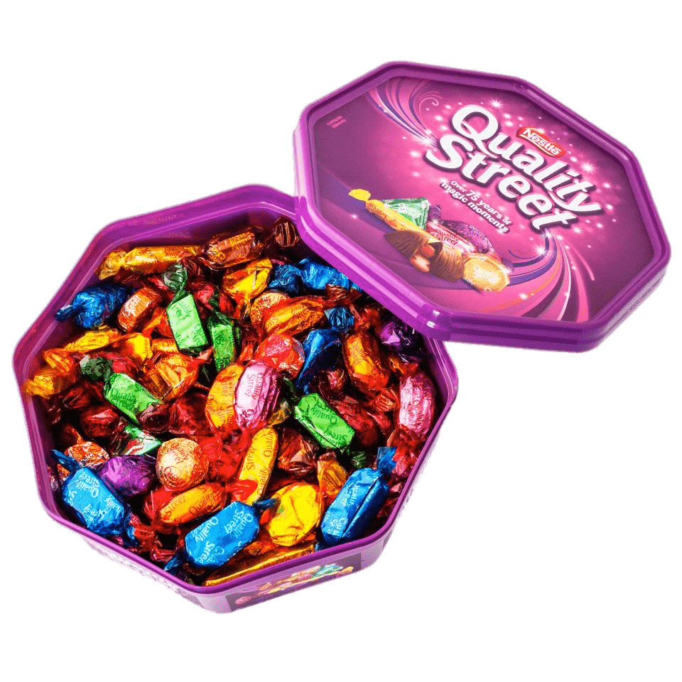Open Quality Street Chocolate Box png icons