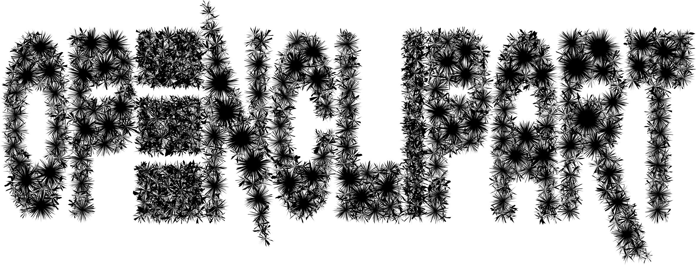 OpenClipart Typography Logo Dandelions png