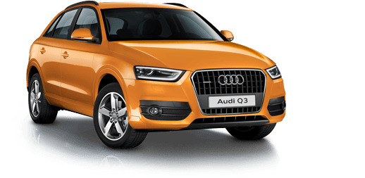 Orange Audi Q3 png icons
