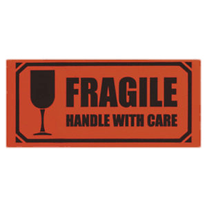Orange Fragile Handle With Care Sign png icons