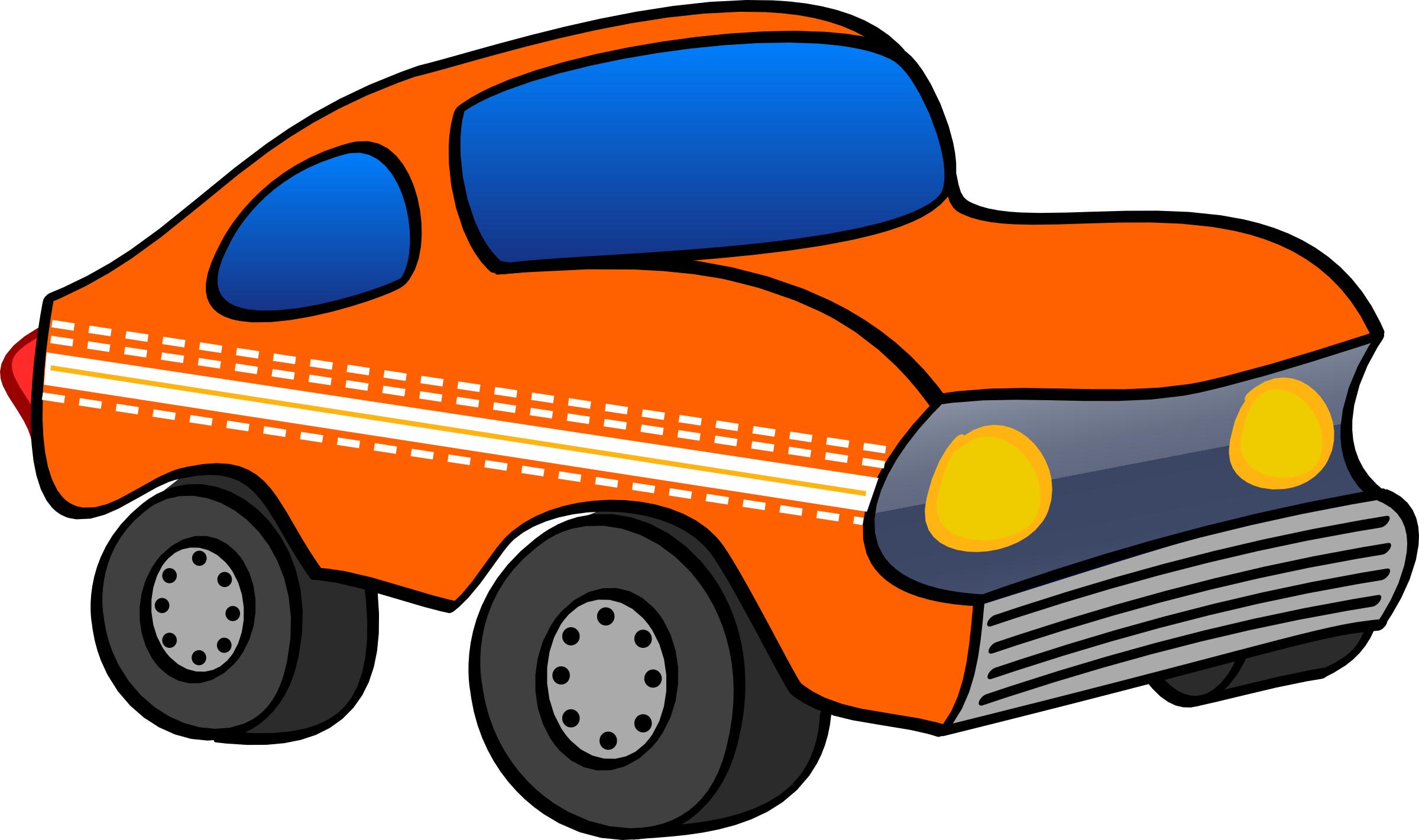 orange funny car png