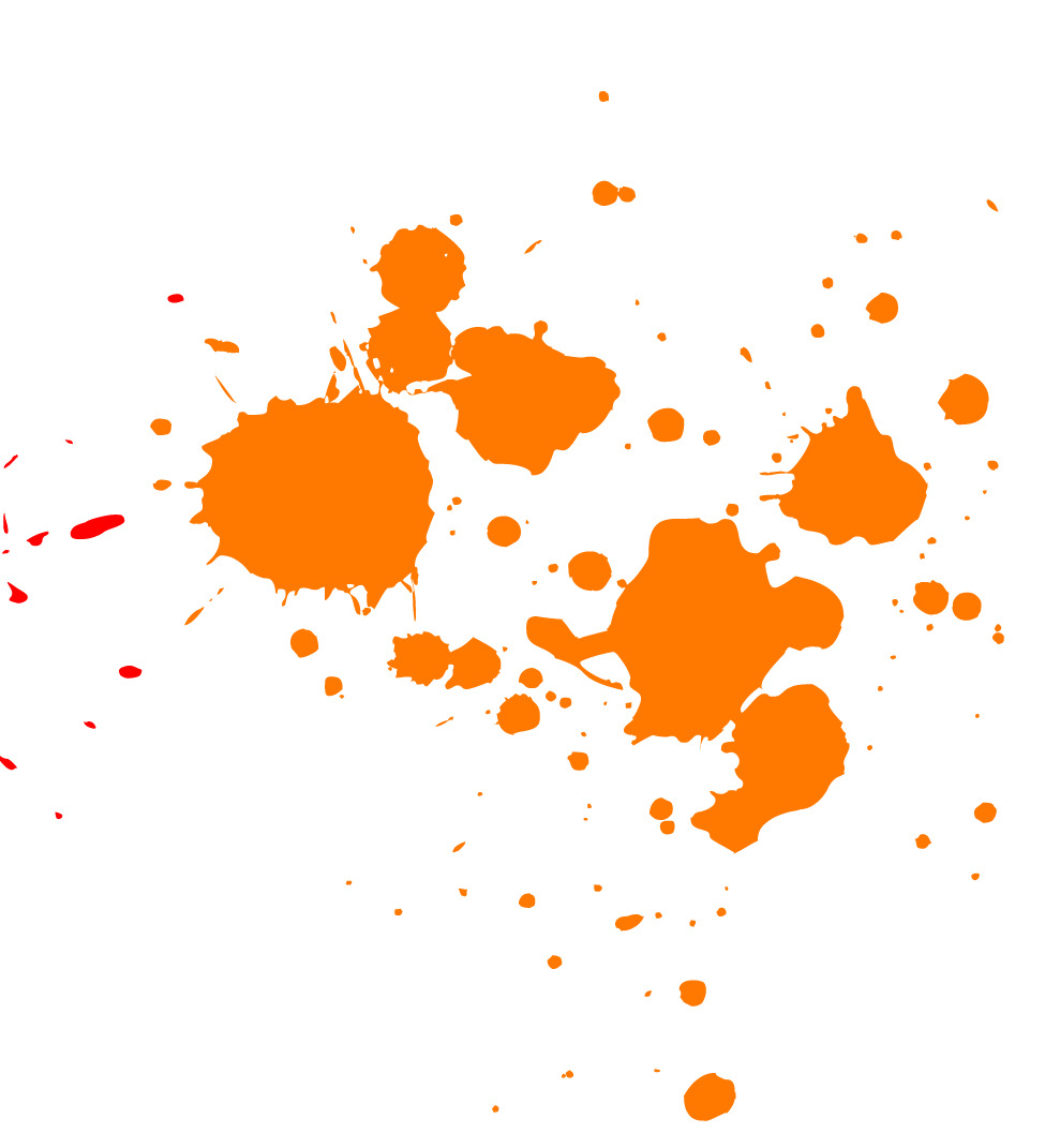 Orange Paint Splatter png icons