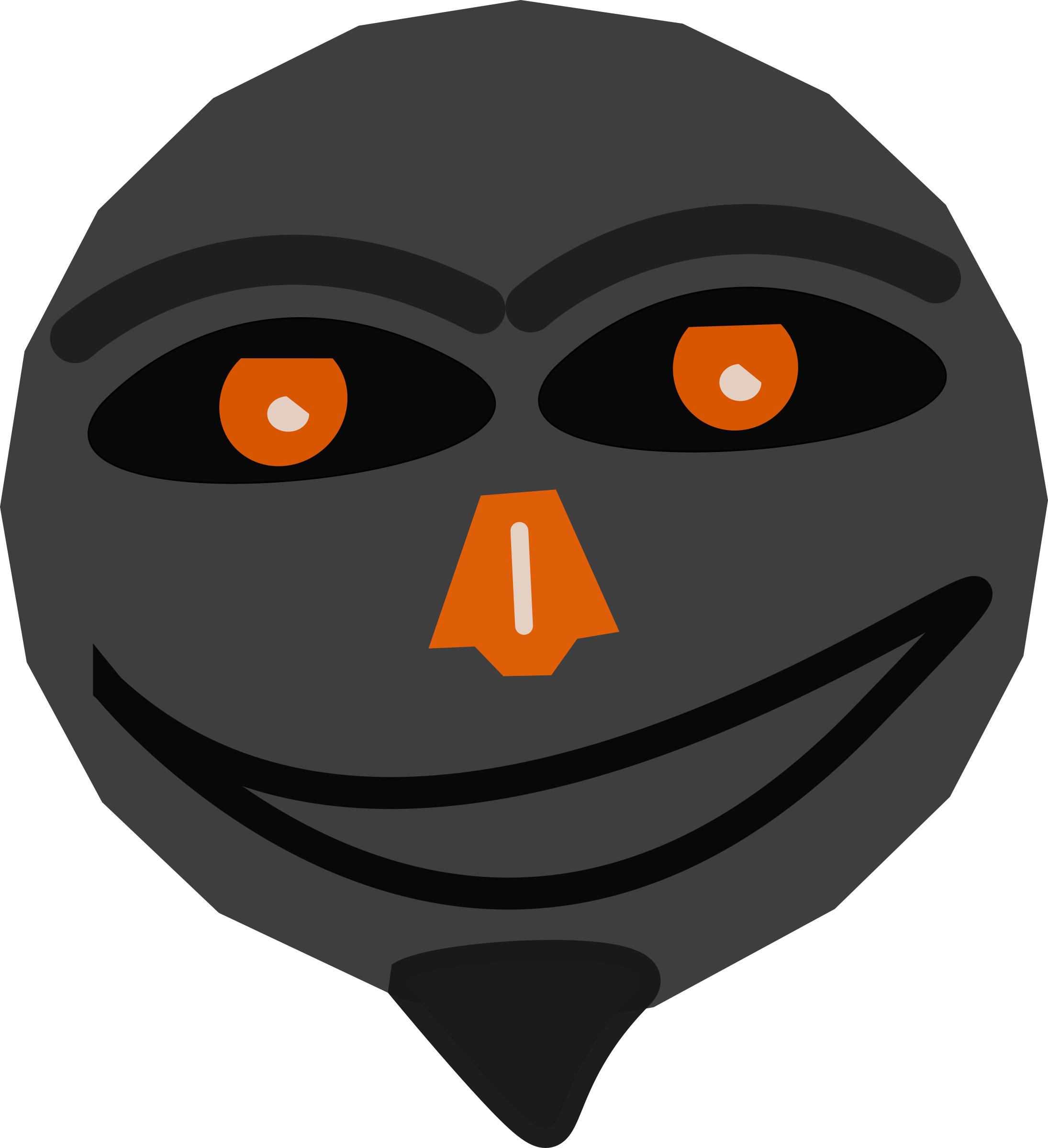 orange smile PNG icons