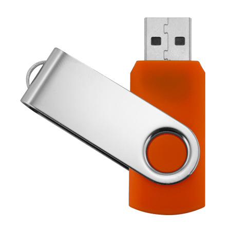 Orange USB Stick icons