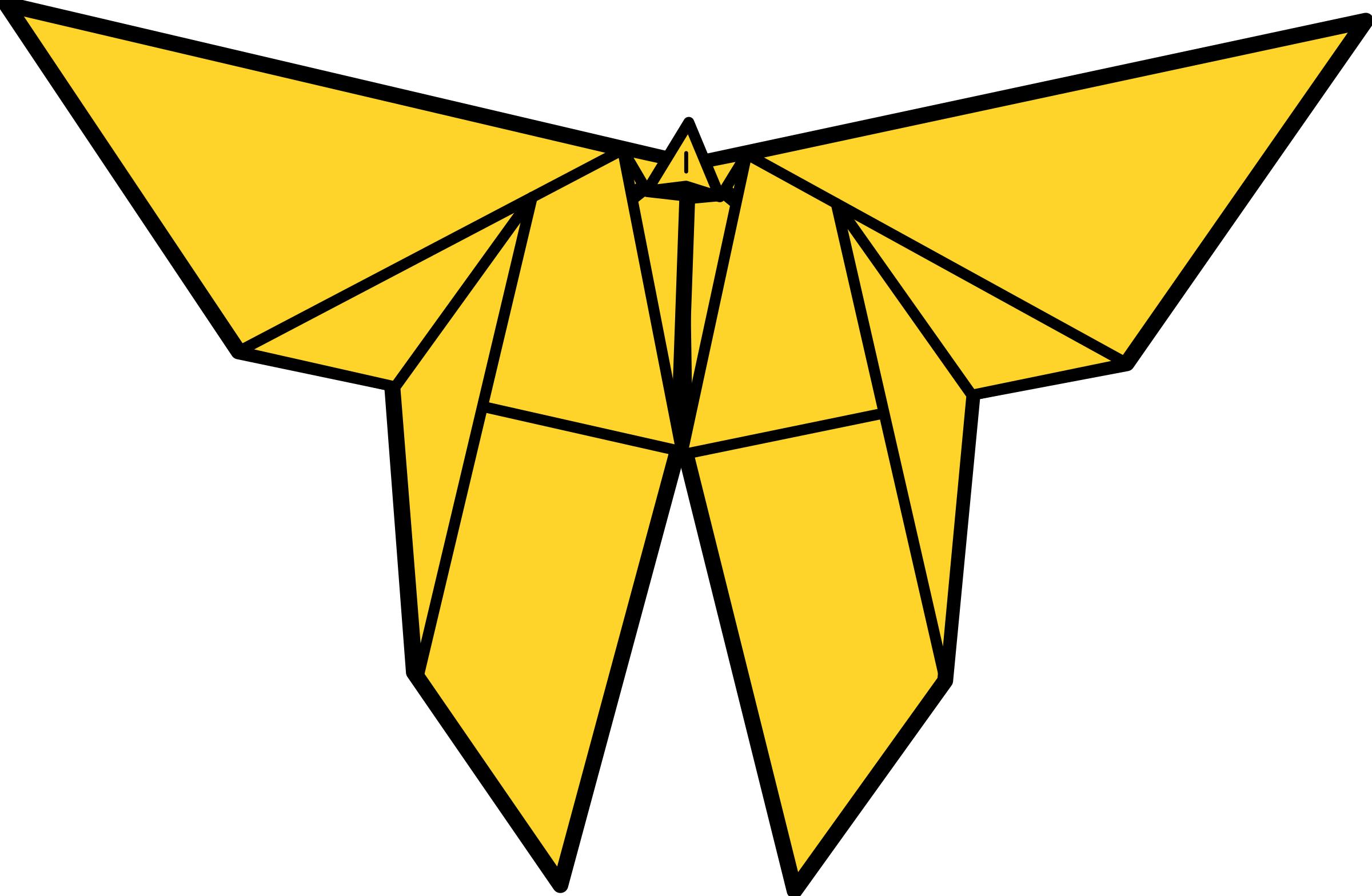 Origami Butterfly png