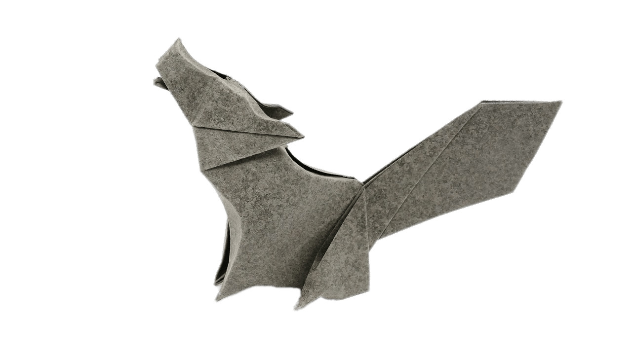 Origami Howling Woolf png