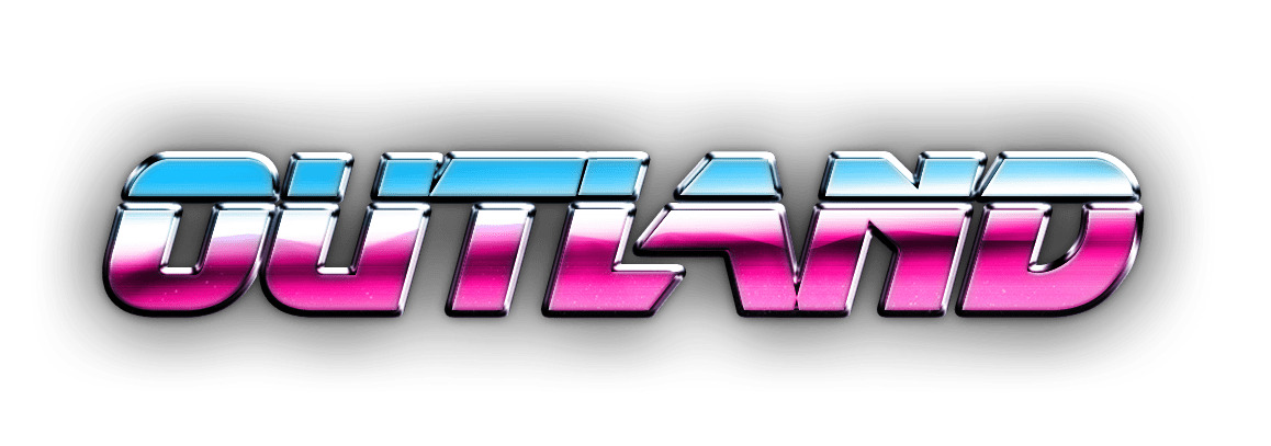 OUTLAND Logo Synthwave icons