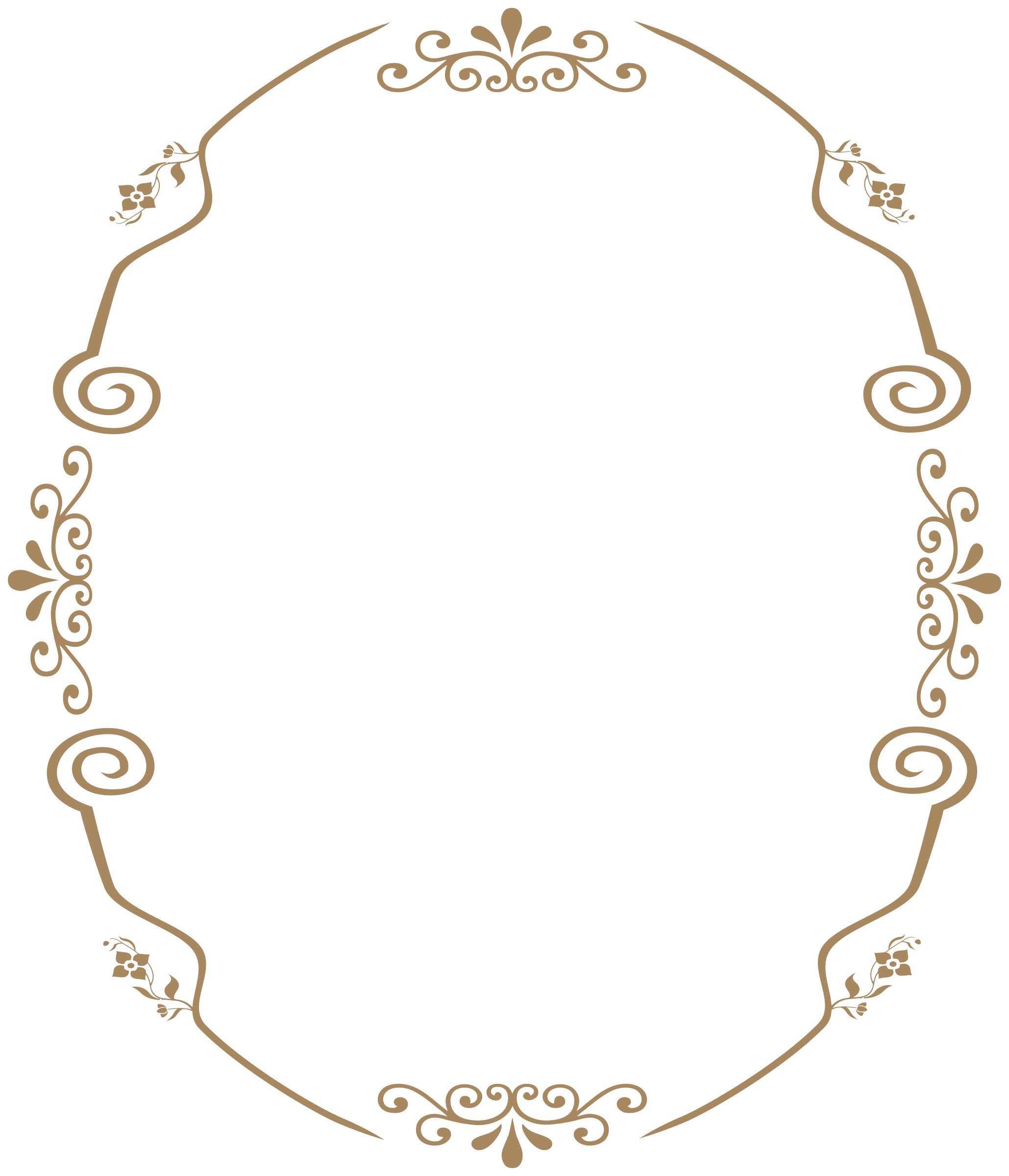 Oval remix of decorative Vintage Style Frame png