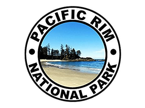 Pacific Rim National Park Round Sticker icons