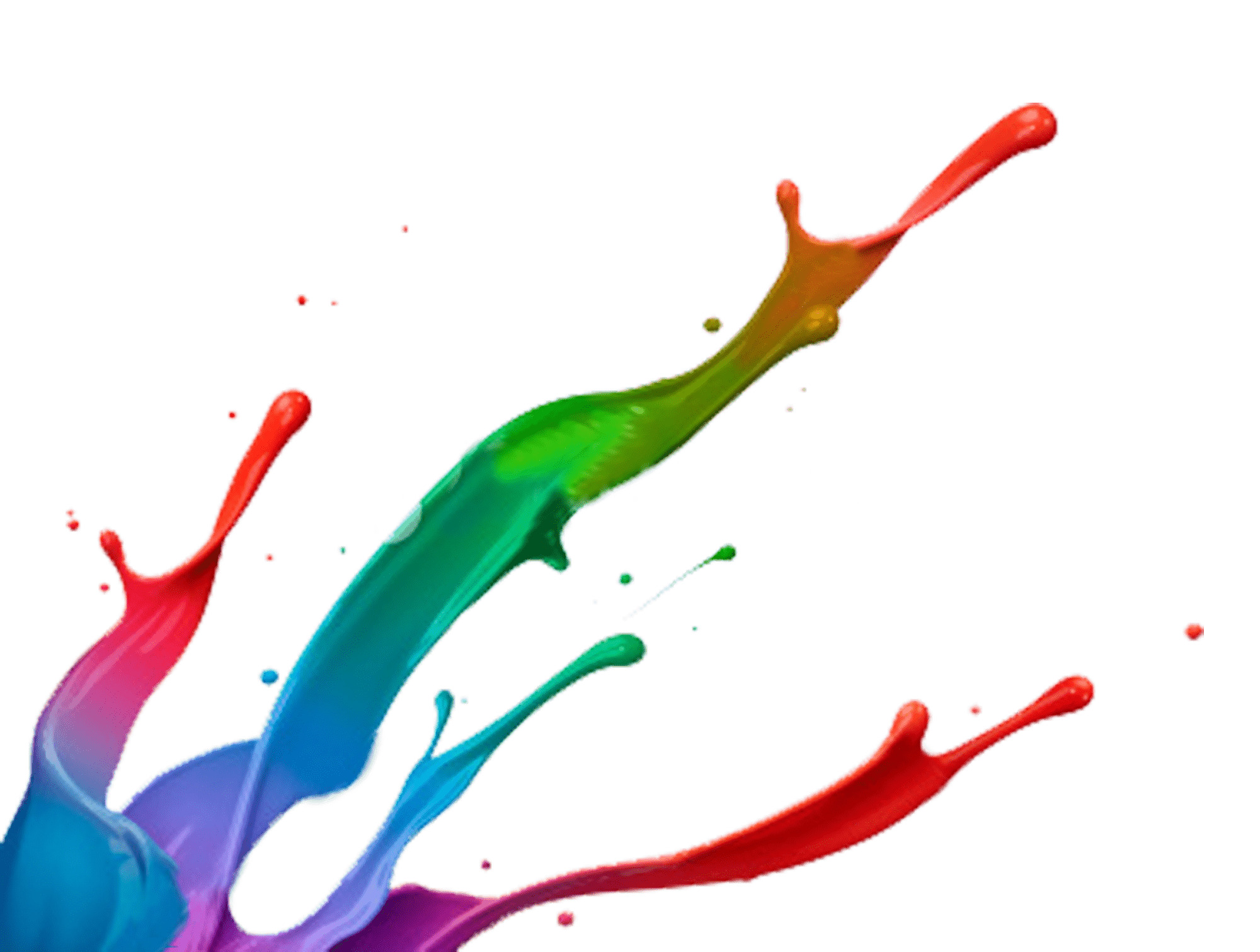 Paint Splatter Footer icons