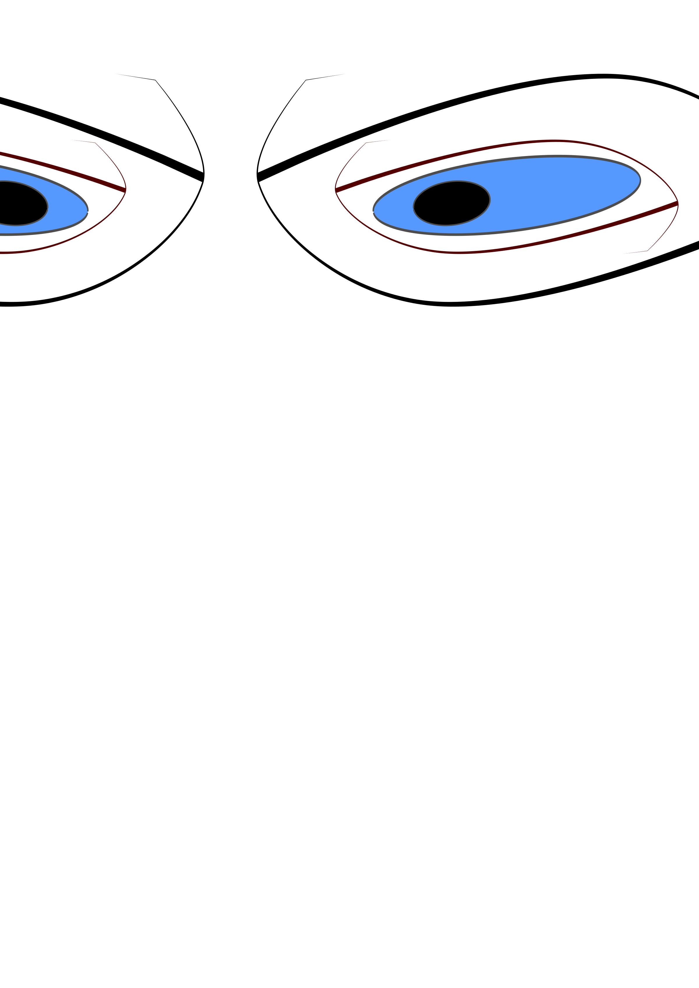 Pair of bad eyes PNG icons