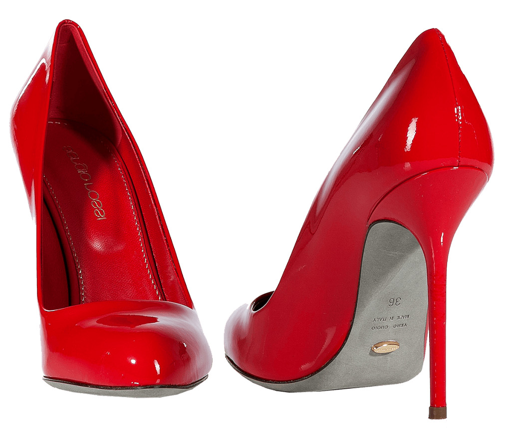 Pair Of Red Women Shoes png icons