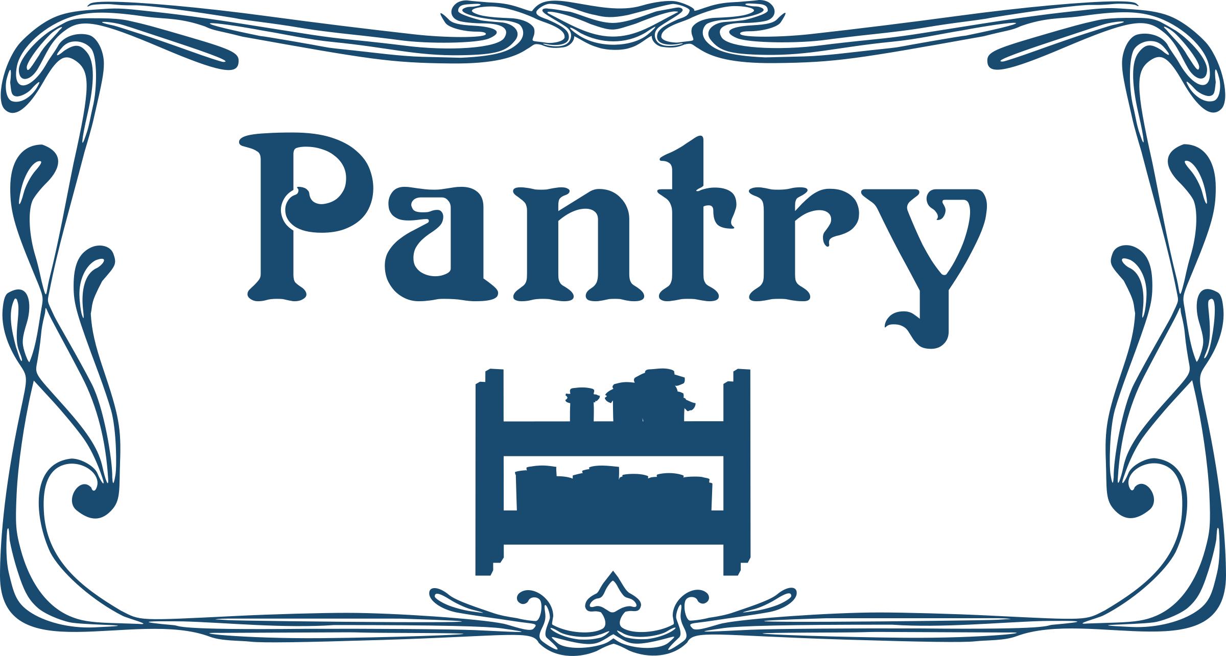 Pantry door sign png