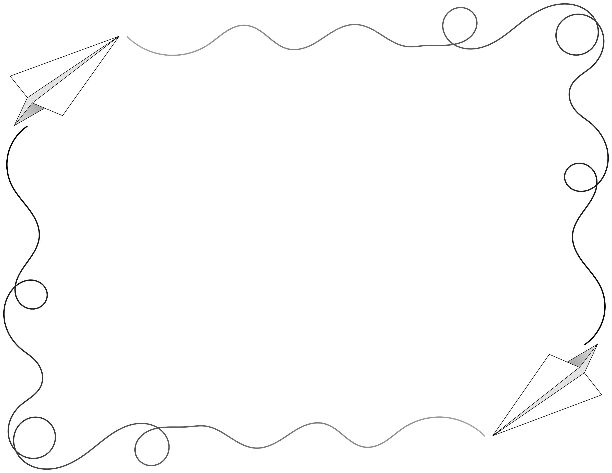 Paper Airplane Border png