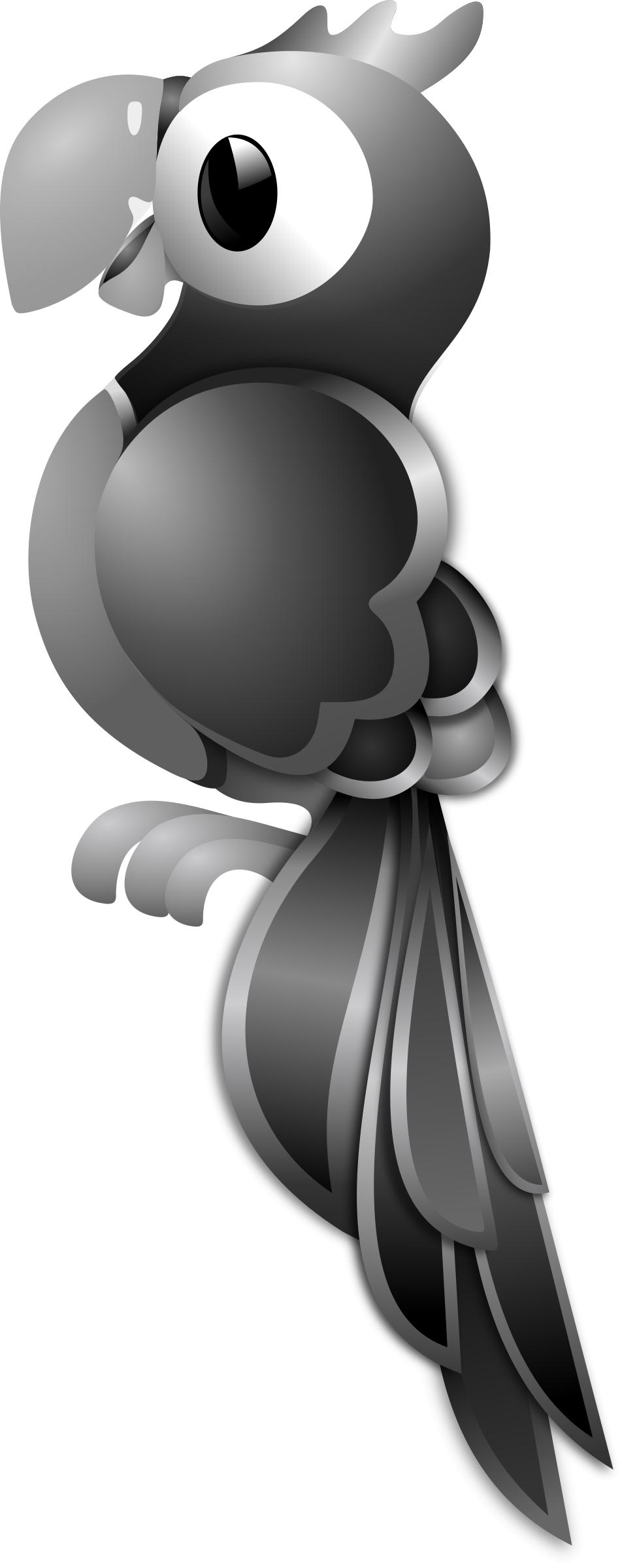 Parrot Remix Greyscale png