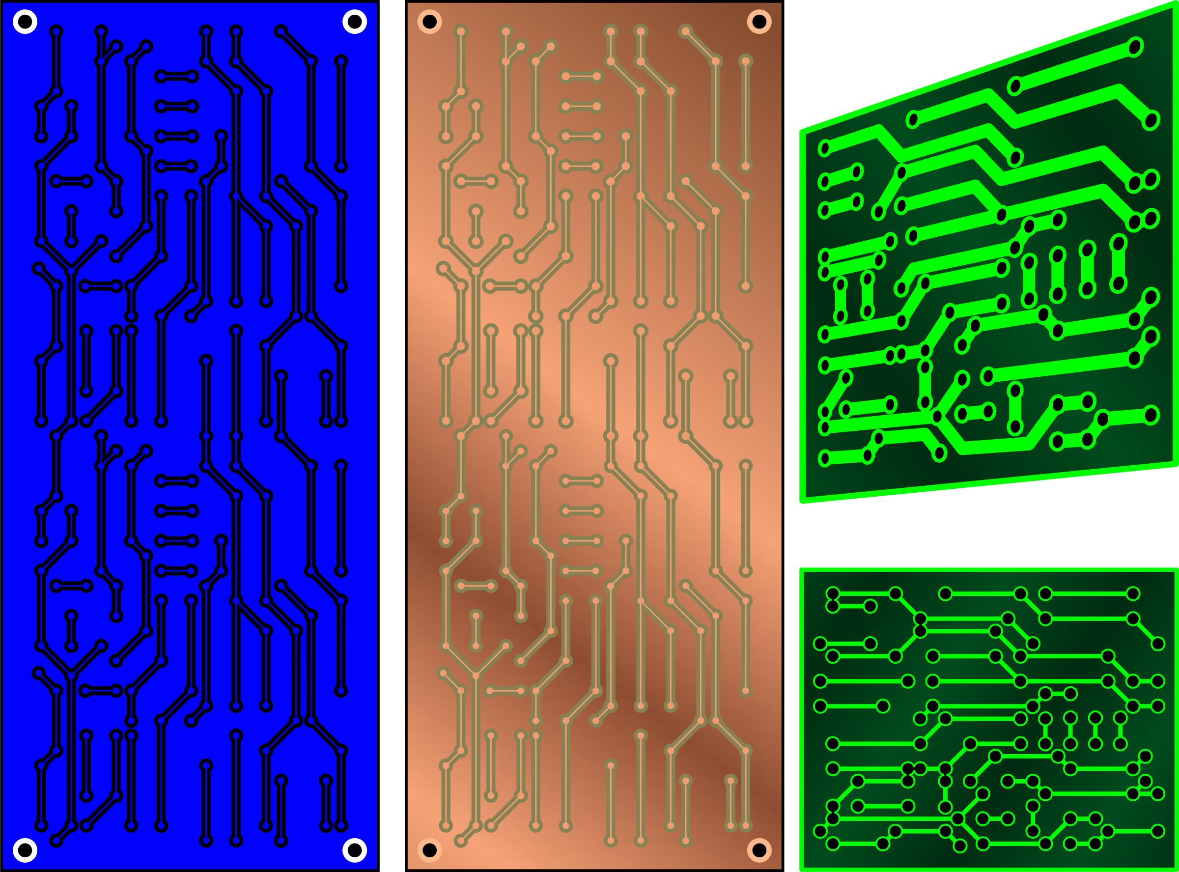 PCB 3 color - electronics png