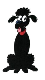 Pekkie the Black Poodle icons