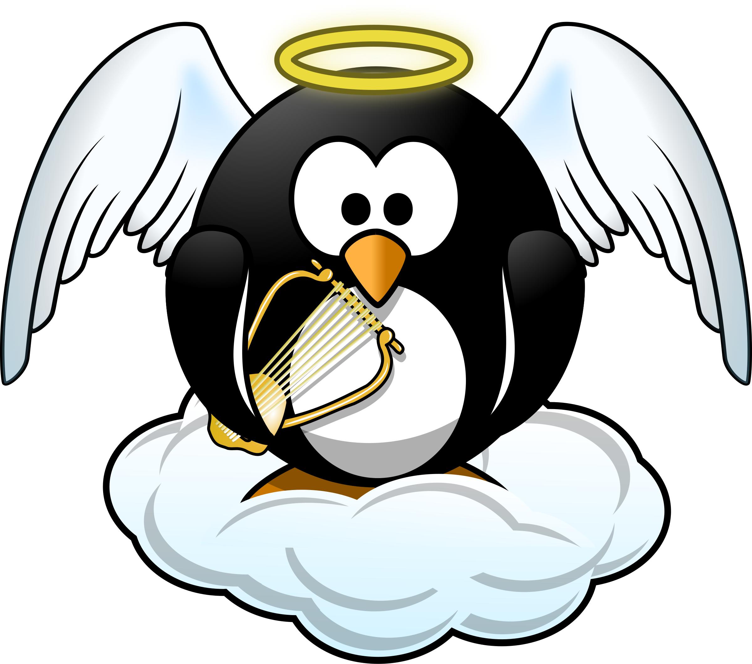 Penguin in Heaven png