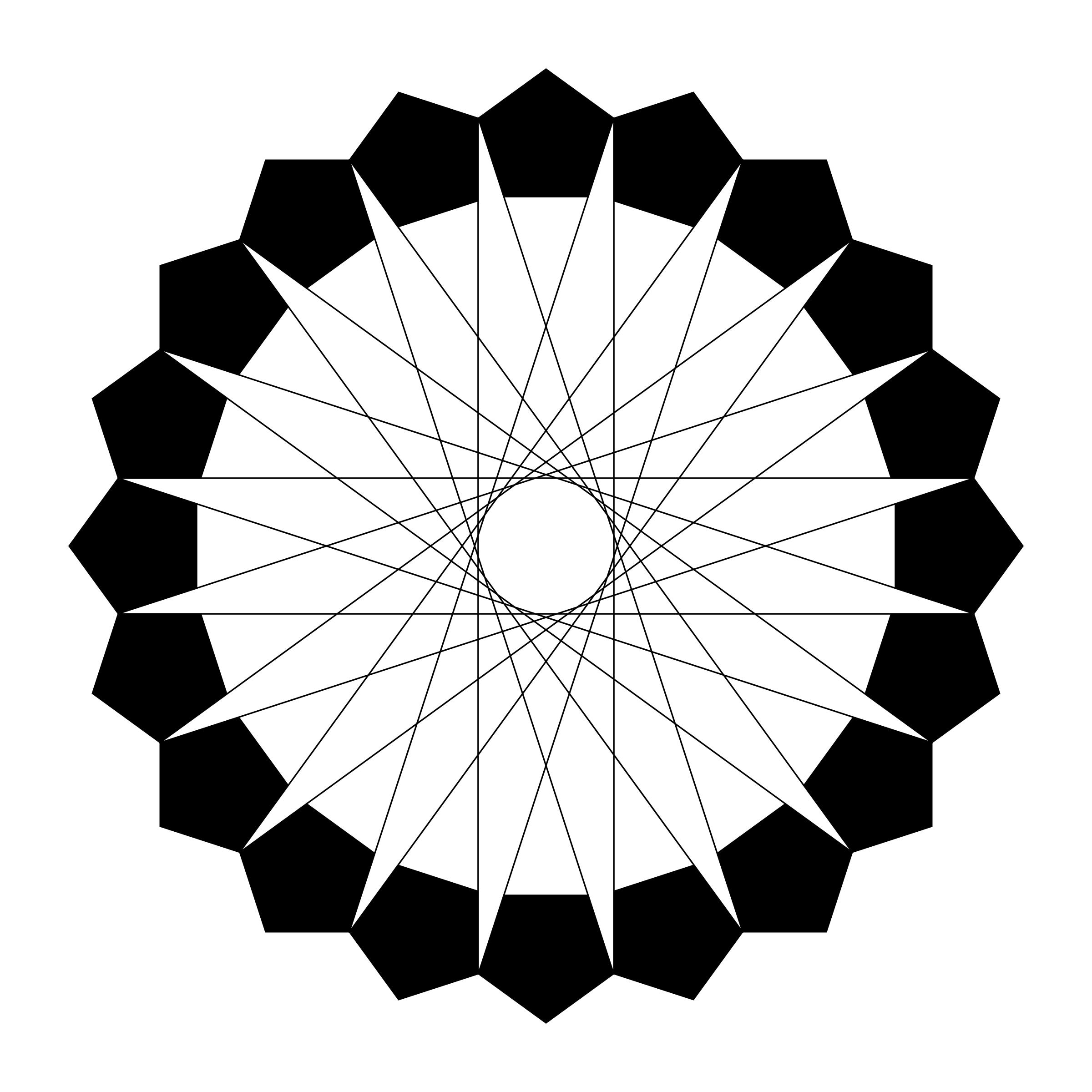 pentagons and the icosagon png