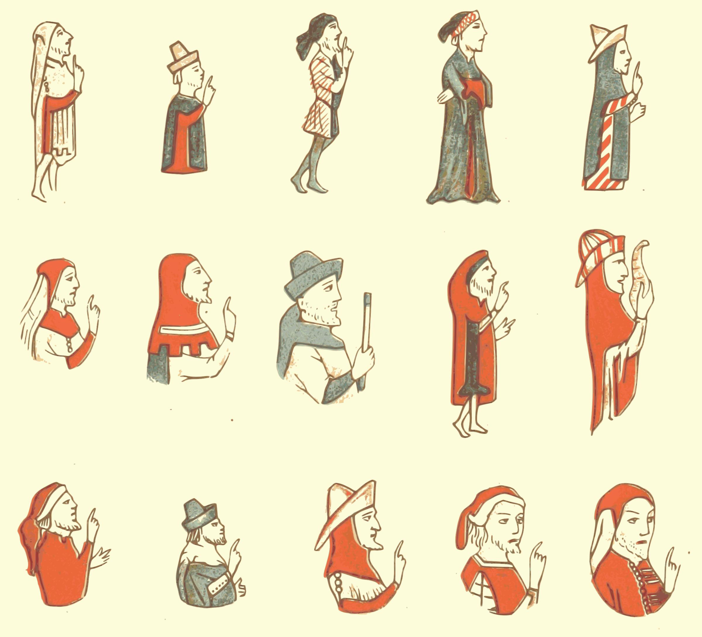People from middle ages 3 icons