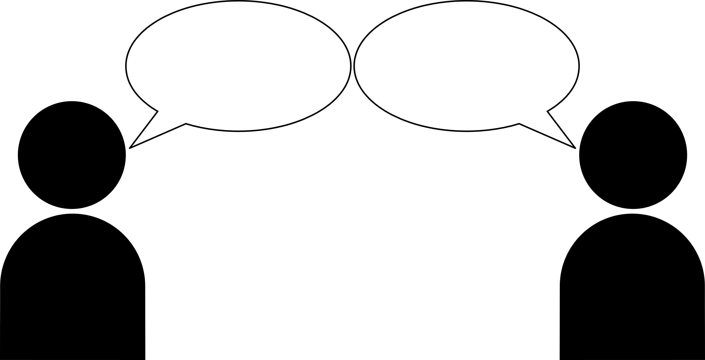 People talking, bubbles png