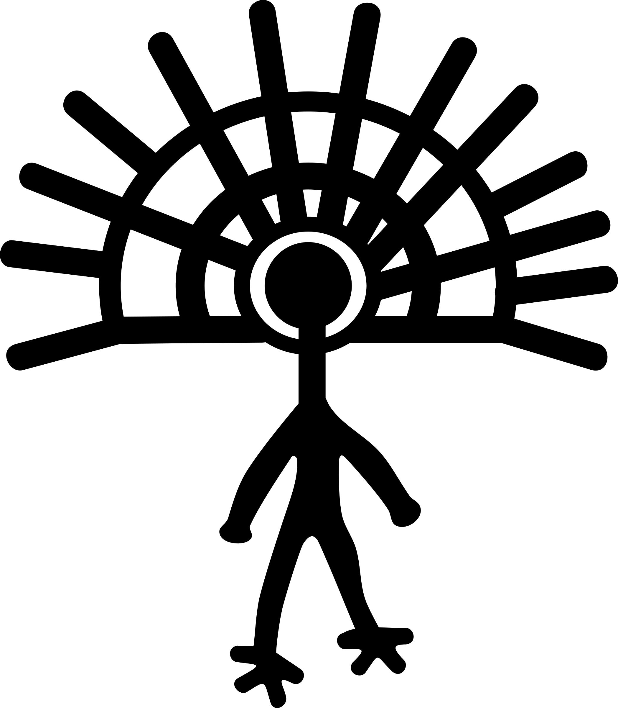 Petroglyph Rayed figure PNG icons
