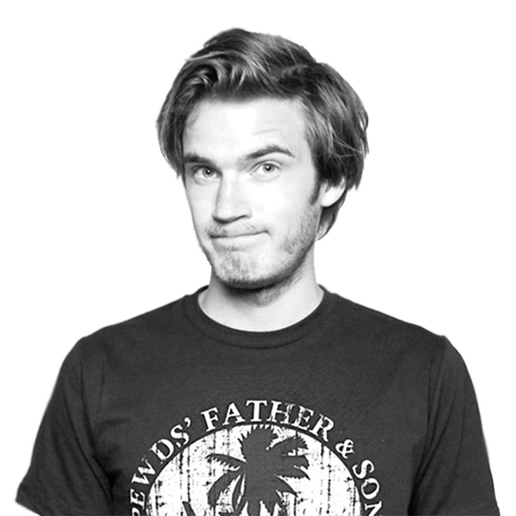 Pewdiepie Black and White png icons