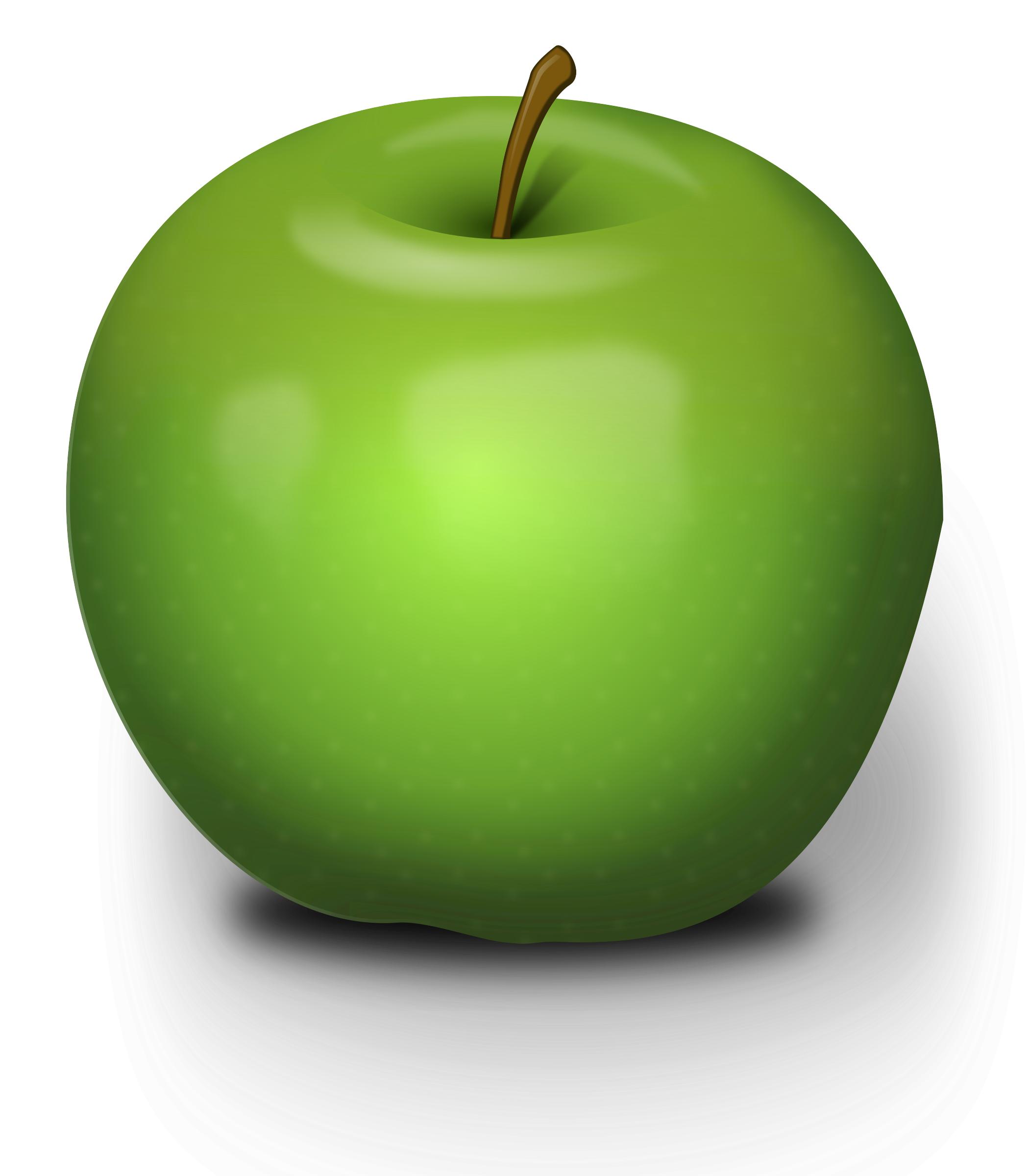 Photorealistic Green Apple png