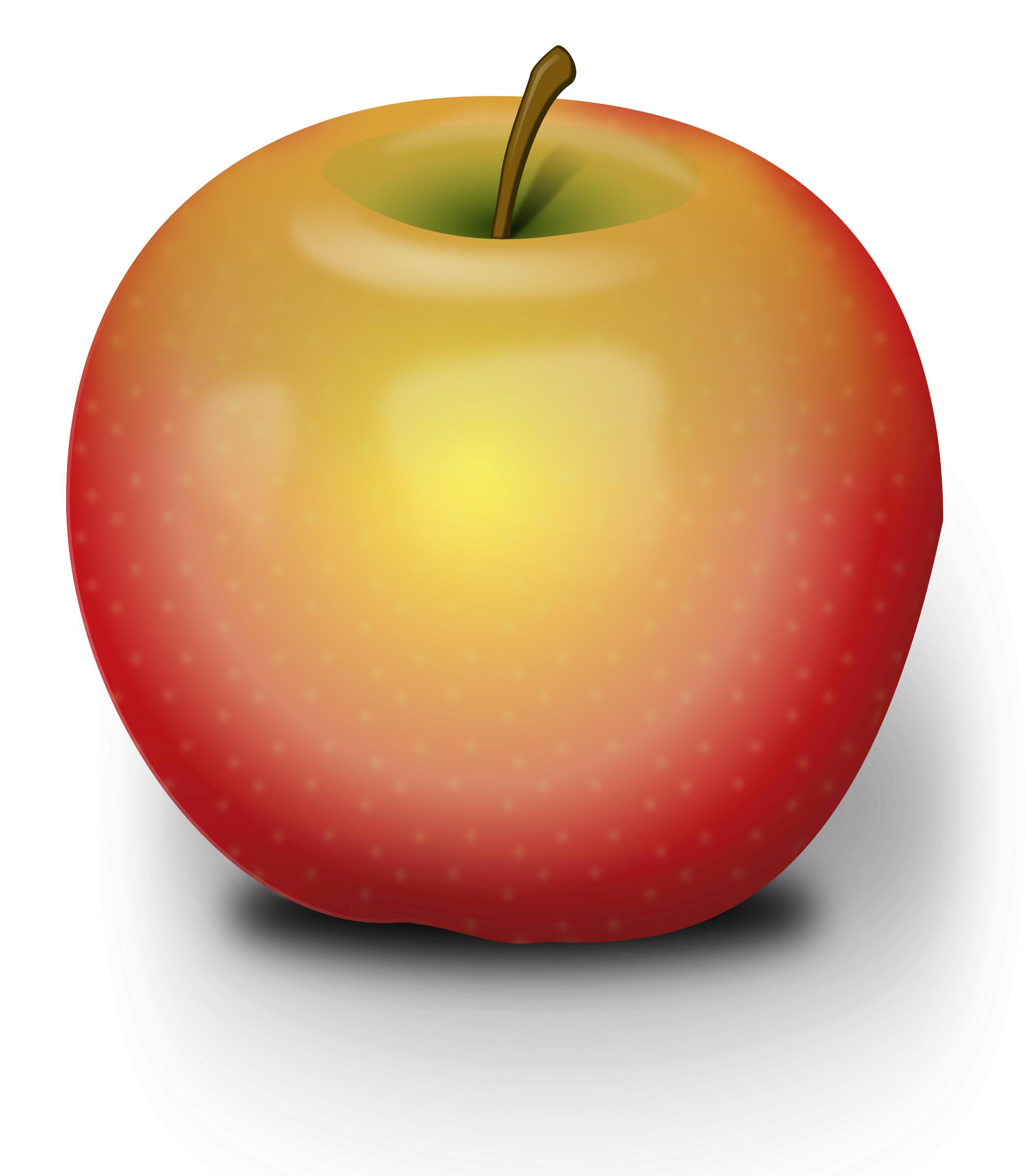 Photorealistic Red Apple png