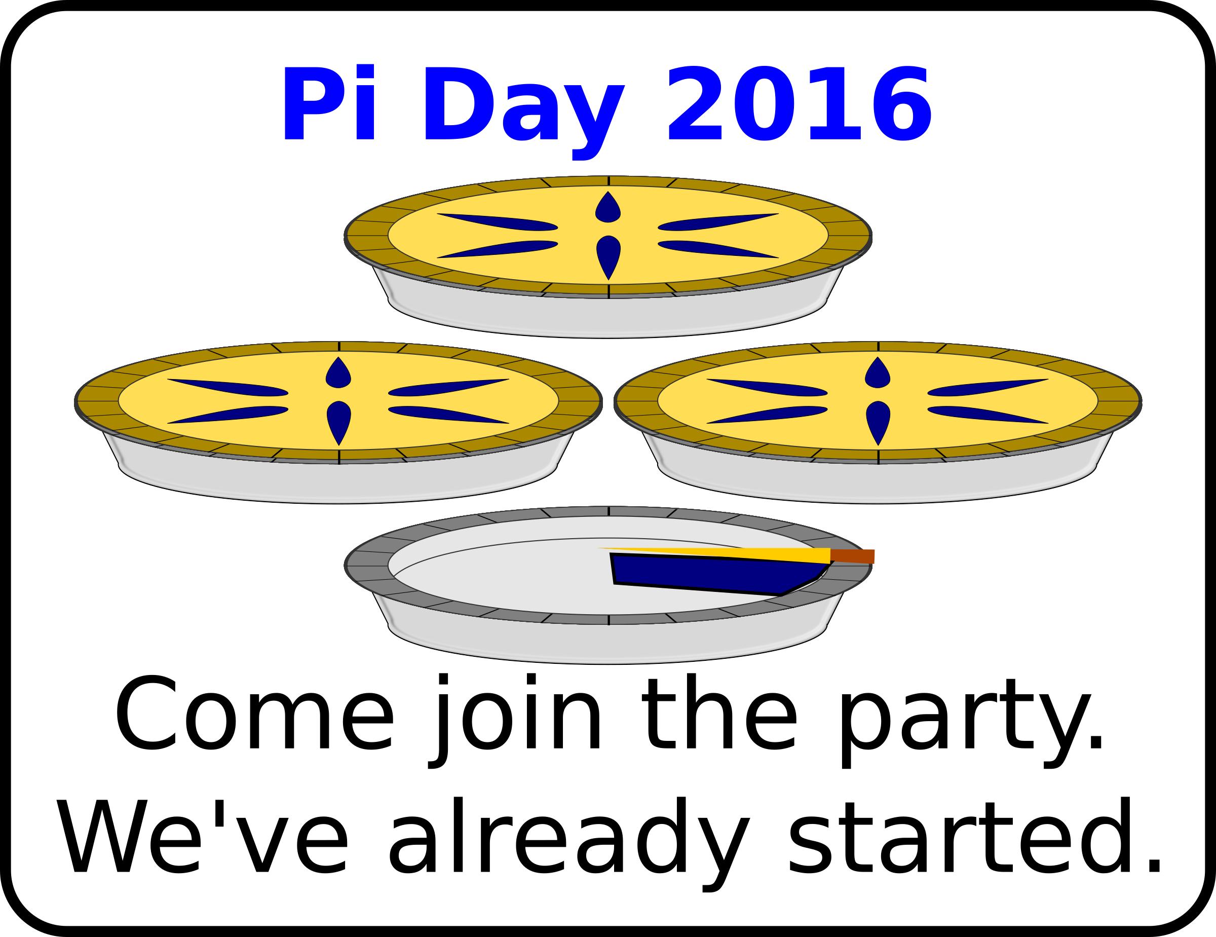 Pi Day 2016 icons