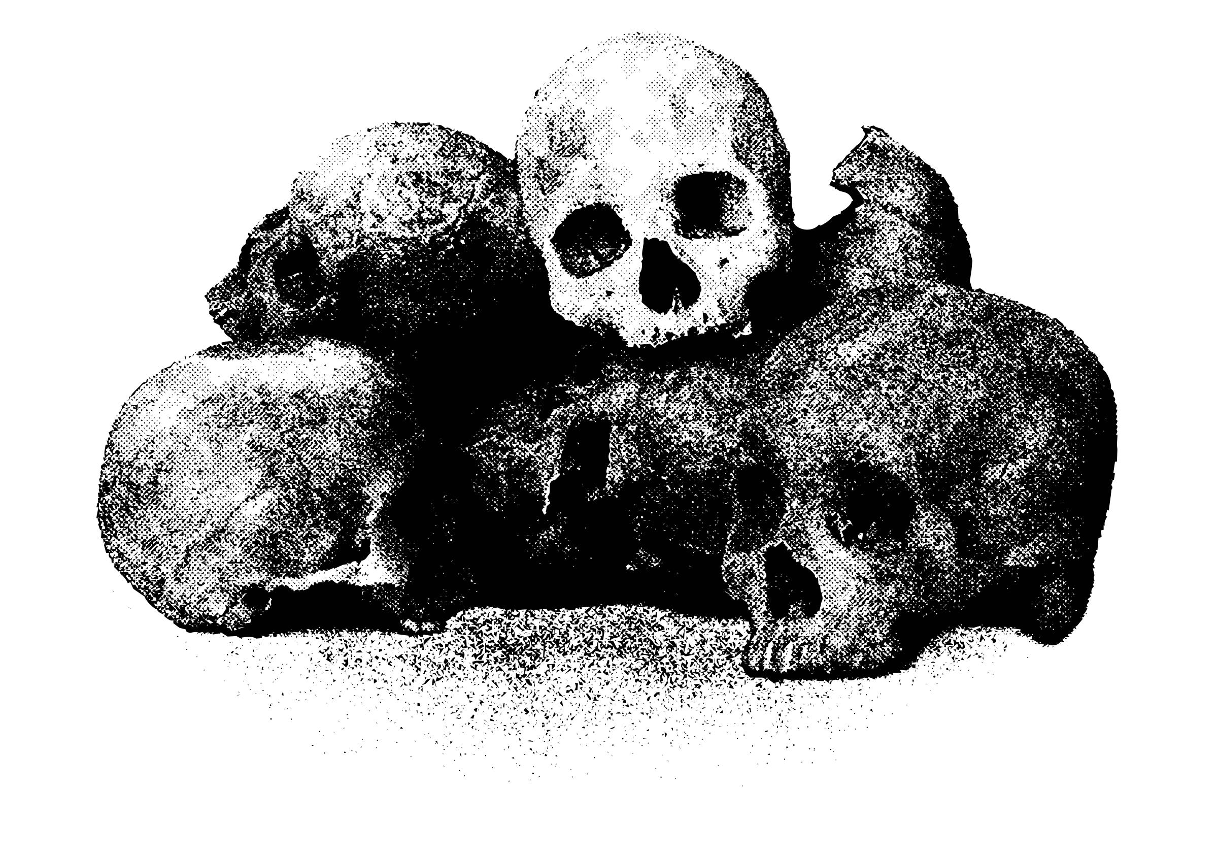 Pile of skulls 2 PNG icons