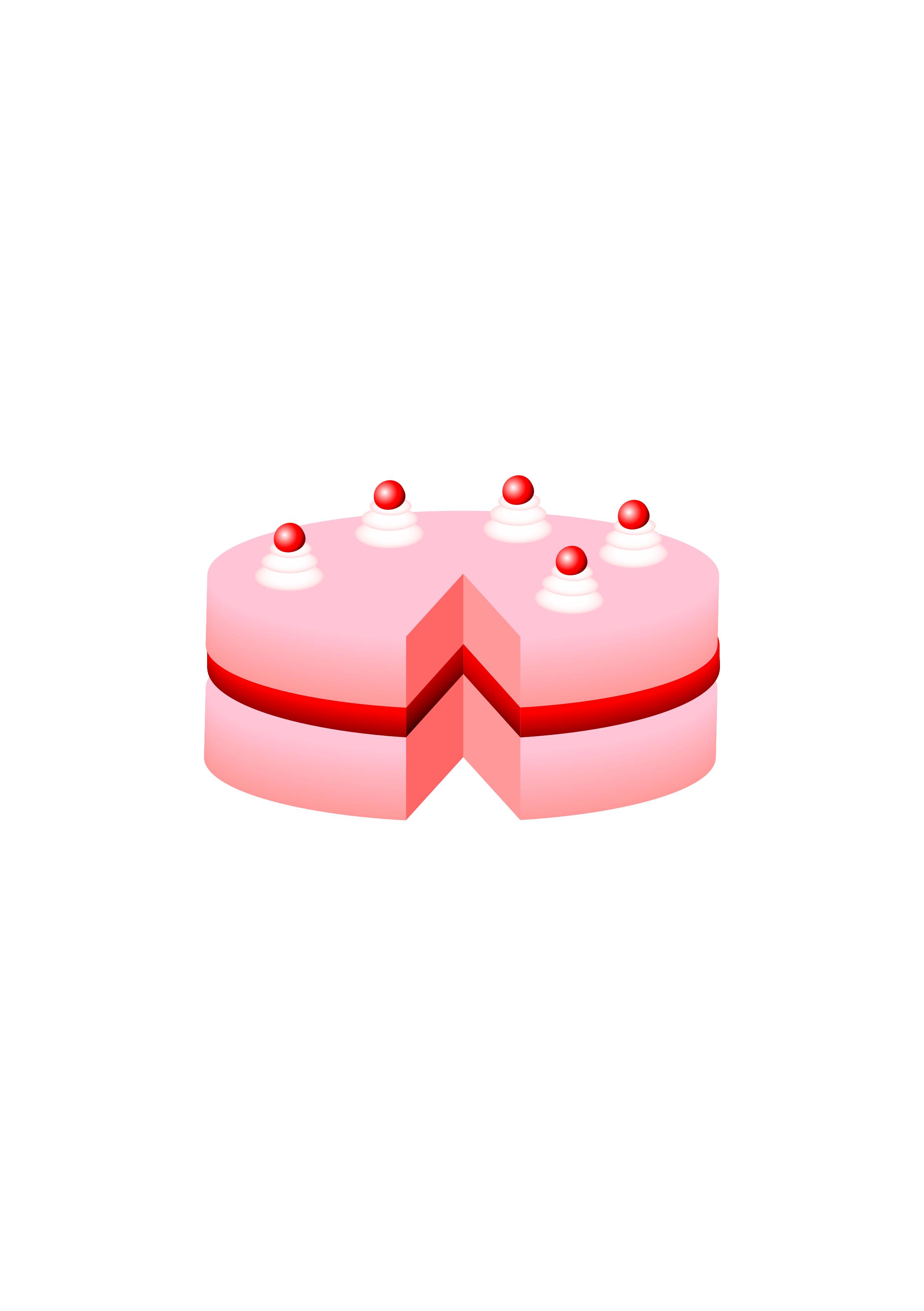 pink cake no plate PNG icons