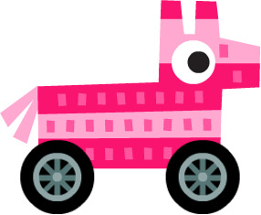 Pink Pinata Kart png icons