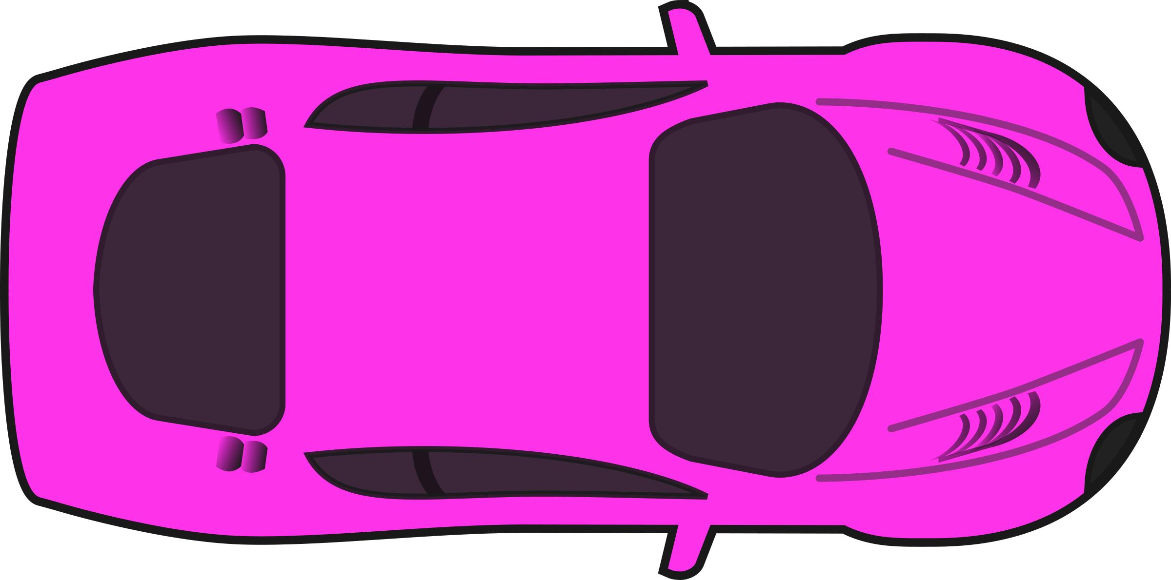 Pink Racing Car (Top View) png