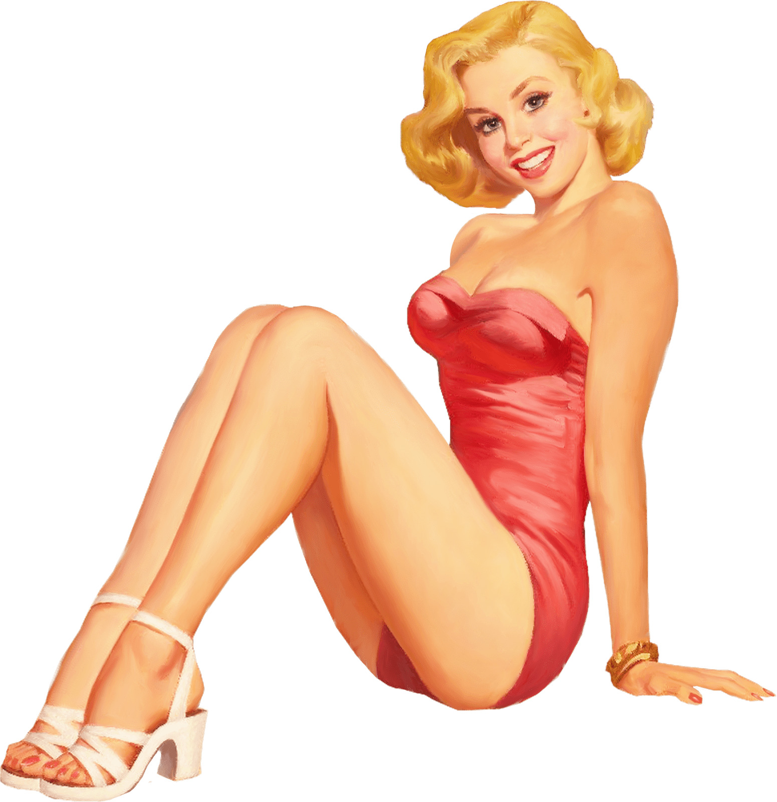 Pinup Red Dress icons