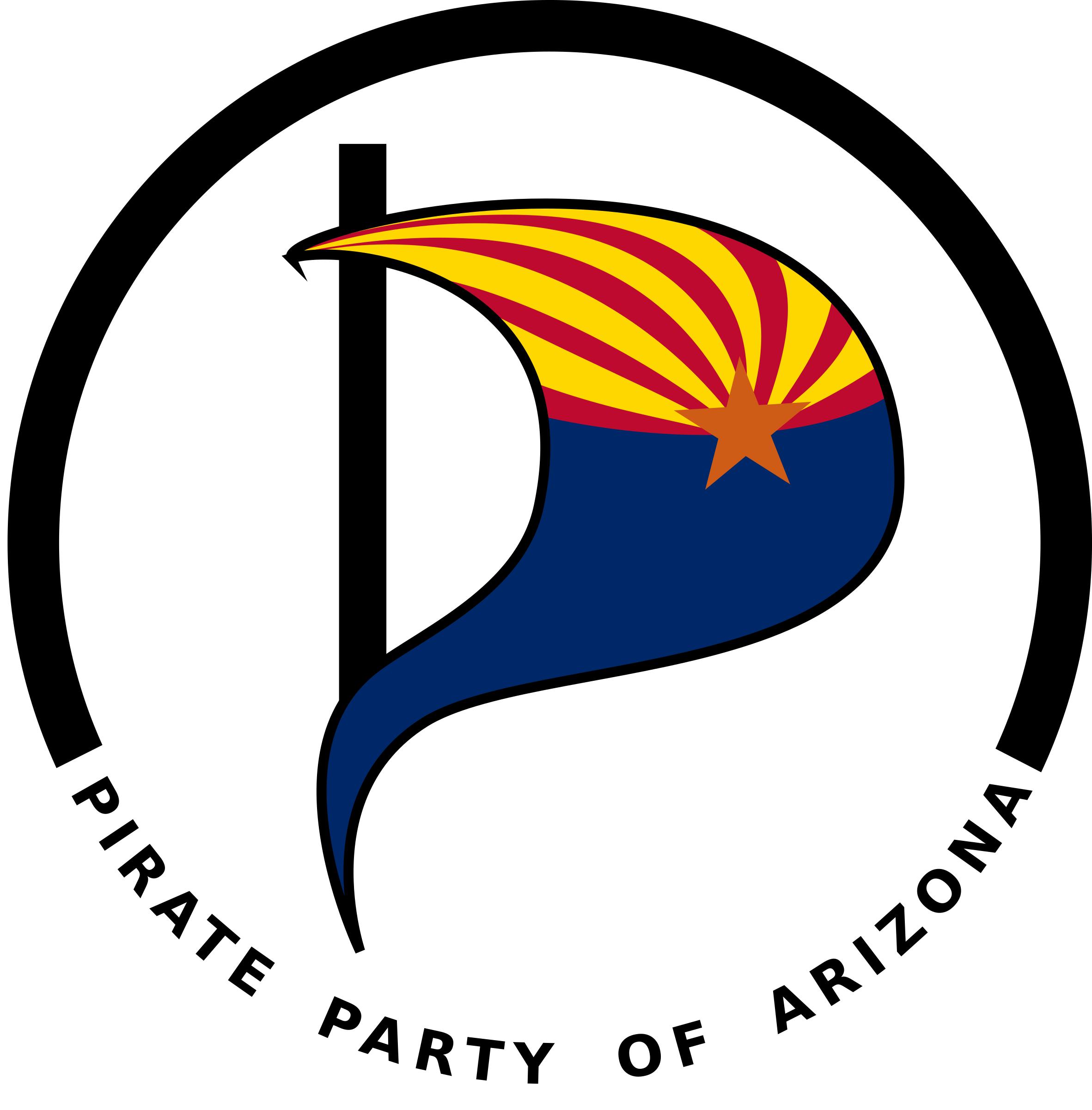 Pirate Party of Arizona logo PNG icons