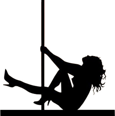 Pole Dance Silhouette icons