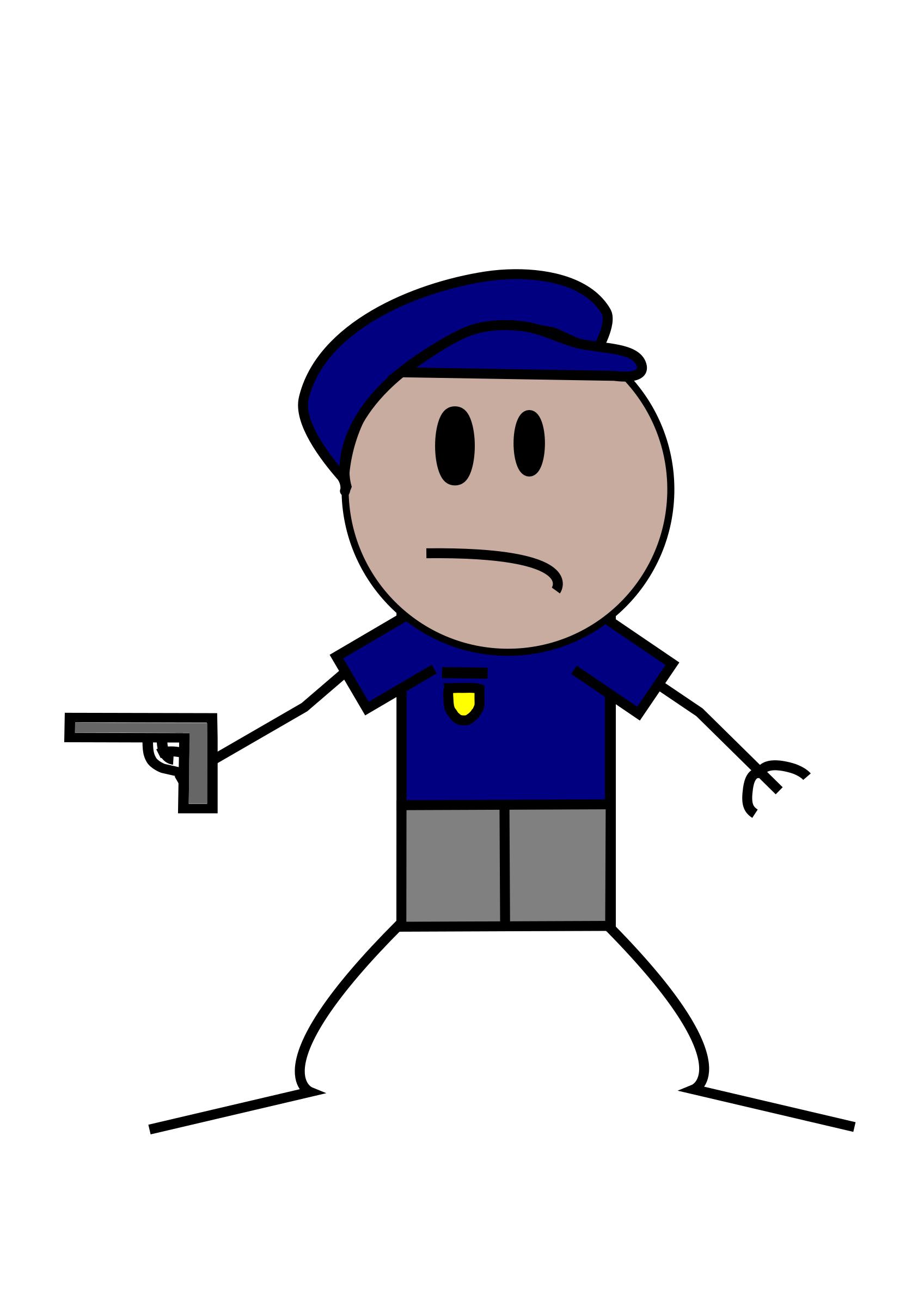 Police Stick Figure png