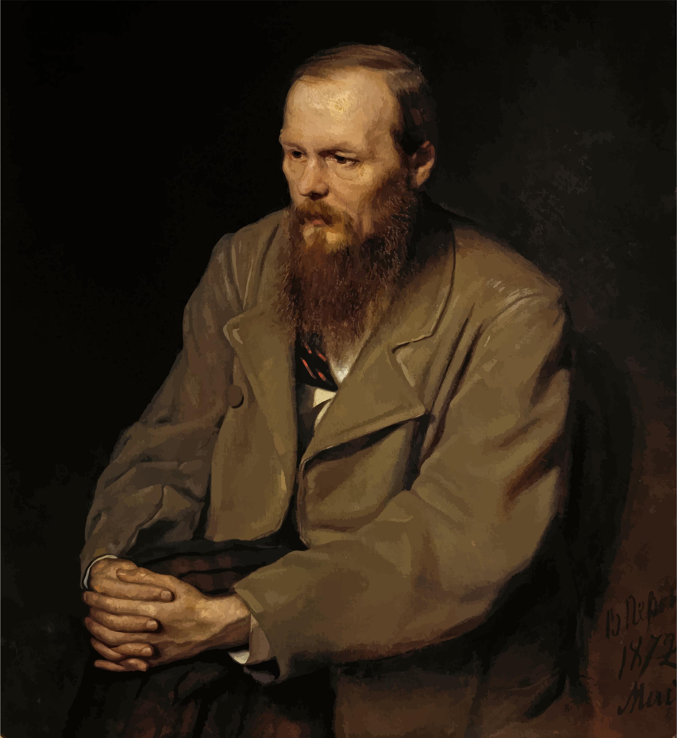 Portrait Of Fyodor Mikhailovich Dostoyevsky By Vasily Perov 1872 png