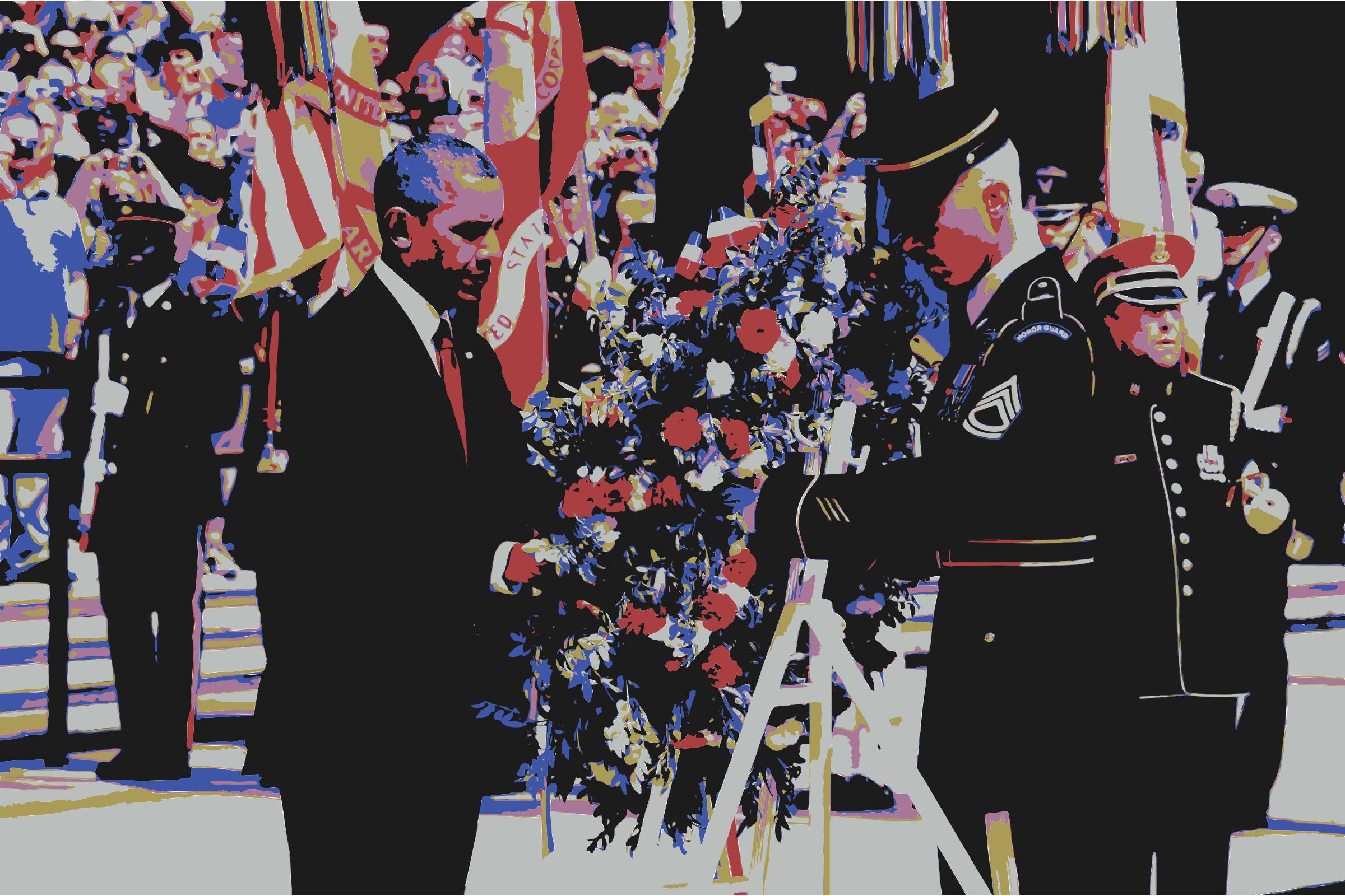 President Barack Obama Wreath Laying Memorial Day png