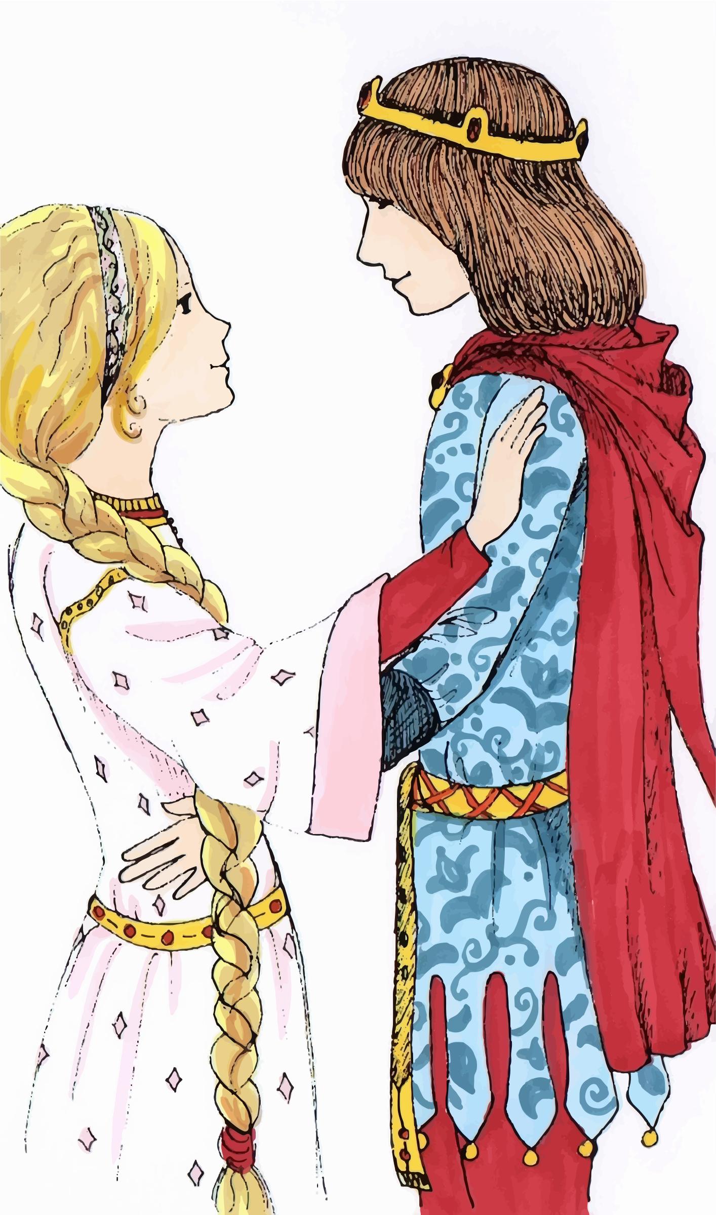 Princess And Prince Illustration png