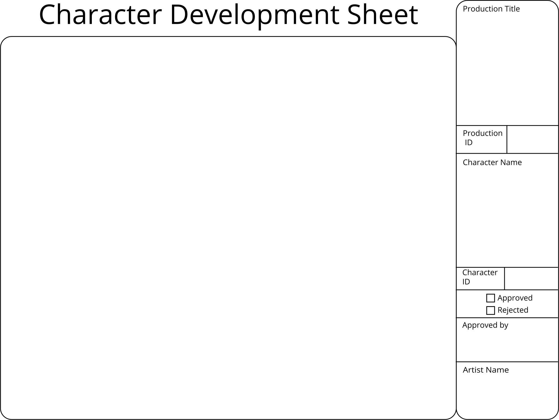 Printable Character Development Template png icons