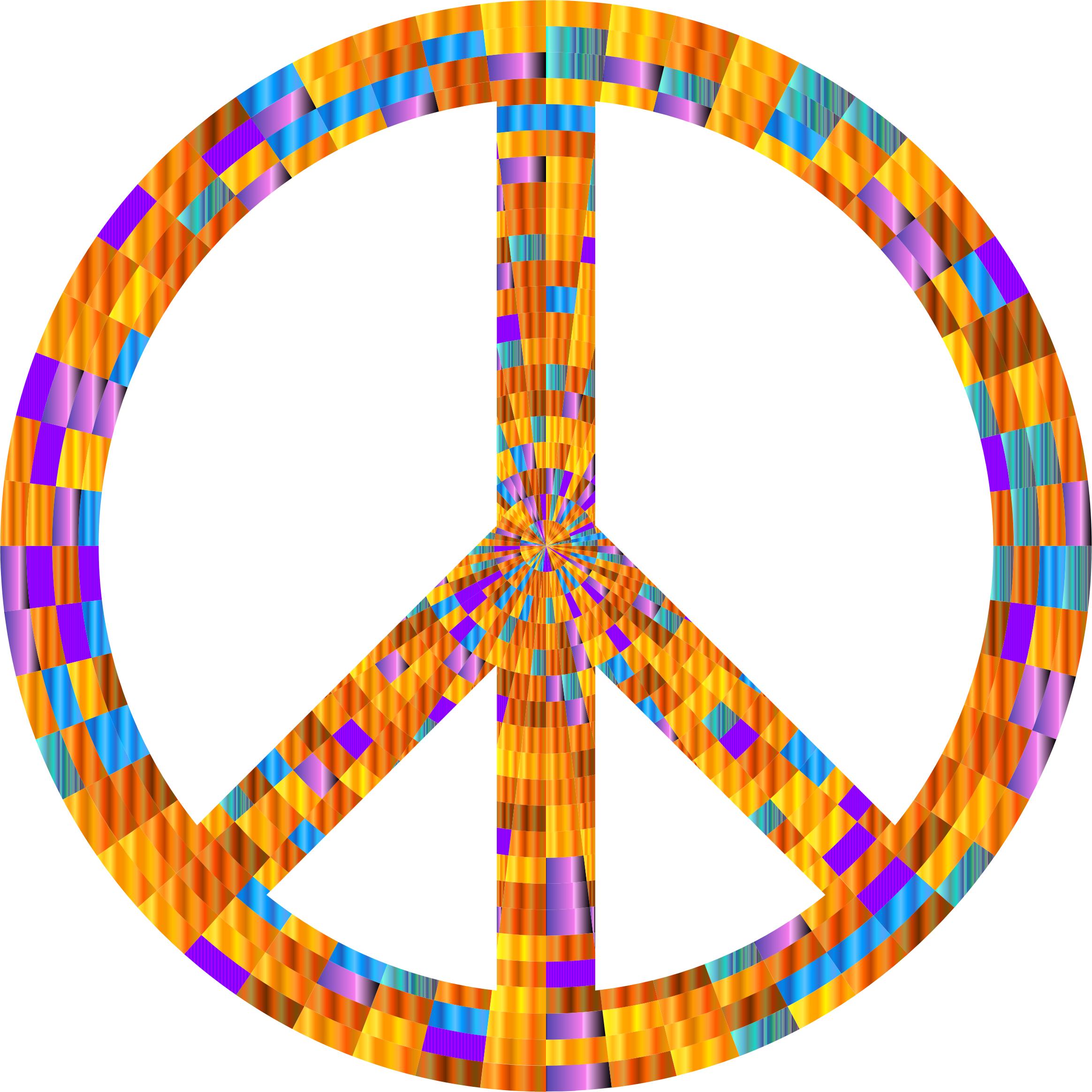 Prismatic Peace Sign 10 PNG icons
