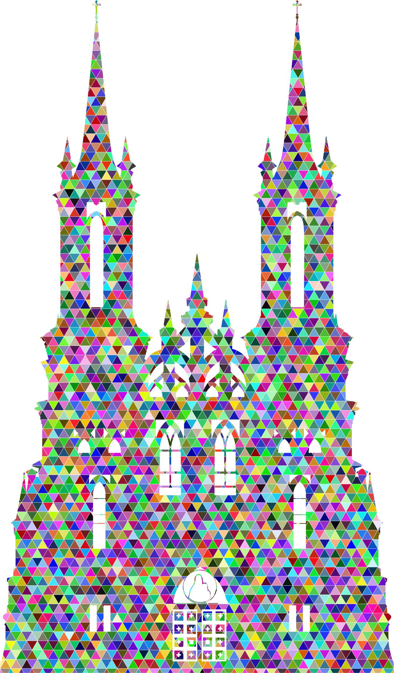 Prismatic Triangular Mosaic Gothic Castle icons