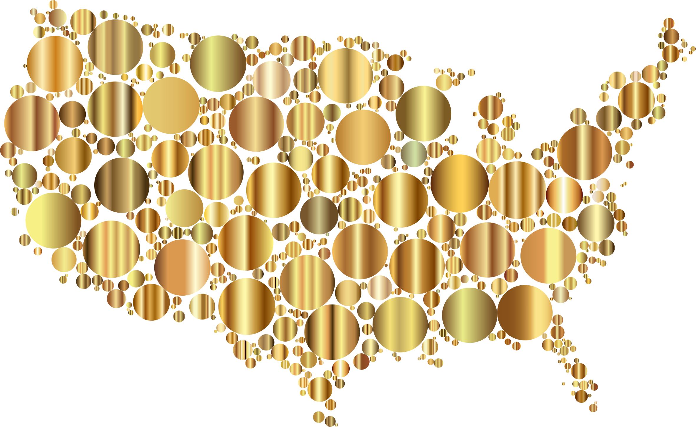 Prismatic United States Map Circles 7 png